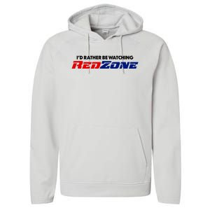 ID Rather Be Watching Redzone Performance Fleece Hoodie