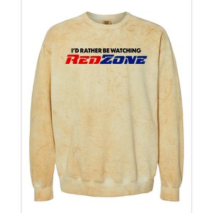 ID Rather Be Watching Redzone Colorblast Crewneck Sweatshirt