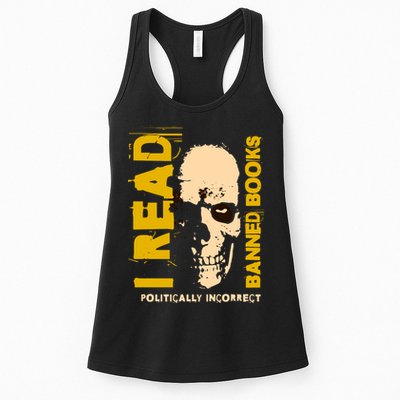 I Read Banned Books Politically Incorrect Anti Censorship Womens Tank Top