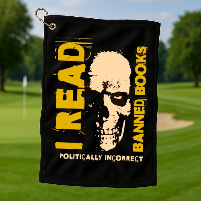 I Read Banned Books Politically Incorrect Anti Censorship Golf Towel