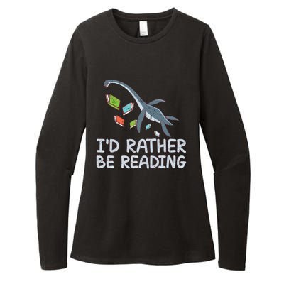 Id Rather Be Reading Quote Saying Gift Womens CVC Long Sleeve Shirt