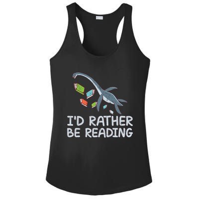 Id Rather Be Reading Quote Saying Gift Ladies PosiCharge Competitor Racerback Tank