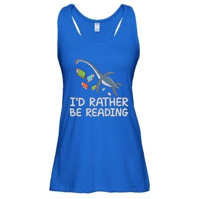 Id Rather Be Reading Quote Saying Gift Ladies Essential Flowy Tank