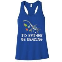 Id Rather Be Reading Quote Saying Gift Women's Racerback Tank