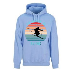 Id Rather Be Skiing Sunset Skiing Skiers Or Gift Unisex Surf Hoodie