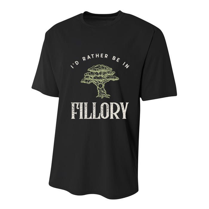 ID Rather Be In Fillory The Magicians Youth Performance Sprint T-Shirt