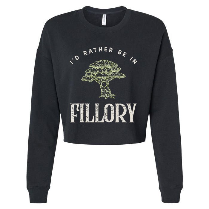 ID Rather Be In Fillory The Magicians Cropped Pullover Crew