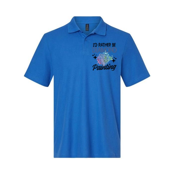 I'd Rather Be Diamond Painting Gift Painter Artist Gift Softstyle Adult Sport Polo