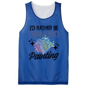 I'd Rather Be Diamond Painting Gift Painter Artist Gift Mesh Reversible Basketball Jersey Tank