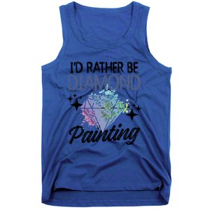 I'd Rather Be Diamond Painting Gift Painter Artist Gift Tank Top