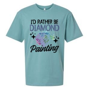 I'd Rather Be Diamond Painting Gift Painter Artist Gift Sueded Cloud Jersey T-Shirt