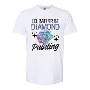 I'd Rather Be Diamond Painting Gift Painter Artist Gift Softstyle CVC T-Shirt