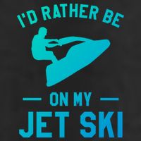 Id Rather Be On My Jet Ski Jet Skiing Funny Gift Adult Drive Performance Visor
