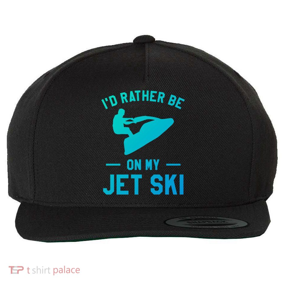 Id Rather Be On My Jet Ski Jet Skiing Funny Gift Wool Snapback Cap
