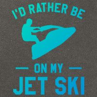 Id Rather Be On My Jet Ski Jet Skiing Funny Gift Cotton Canvas Backpack