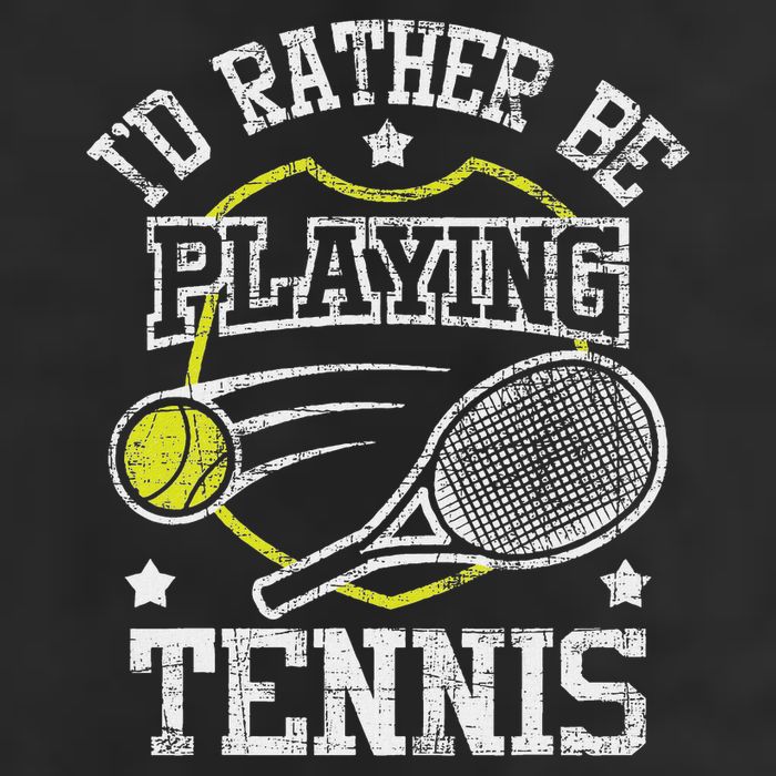 I'd Rather Be Playing Tennis Racket Sports Tournament Golf Towel