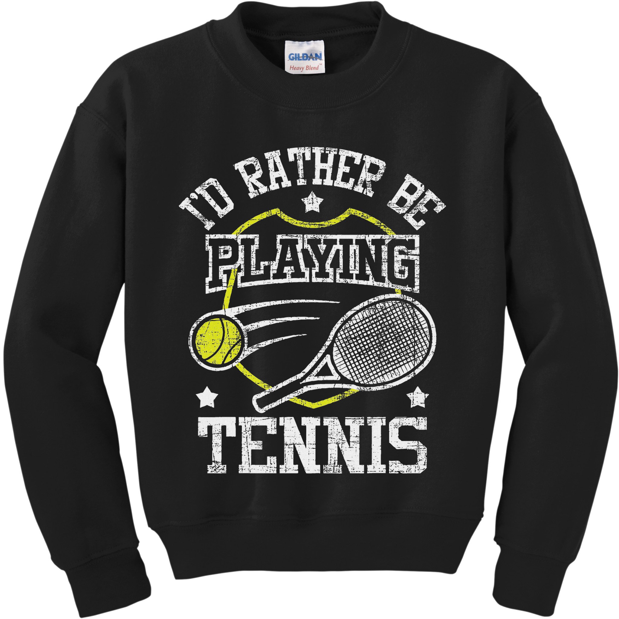 I'd Rather Be Playing Tennis Racket Sports Tournament Kids Sweatshirt