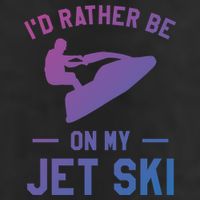 Id Rather Be On My Jet Ski Jet Skiing Funny Gift Adult Drive Performance Visor