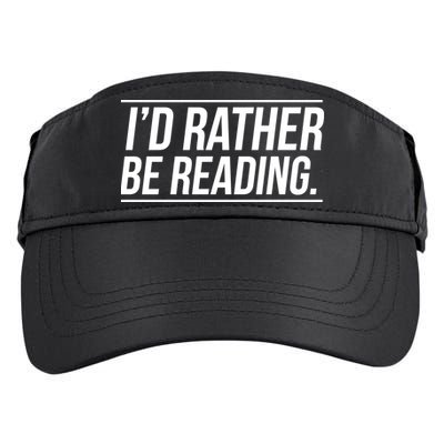 Id Rather Be Reading Cute Gift Librarians Teachers Adult Drive Performance Visor