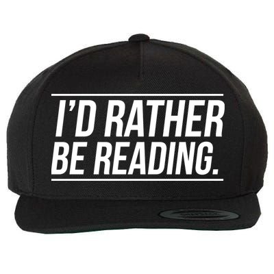 Id Rather Be Reading Cute Gift Librarians Teachers Wool Snapback Cap