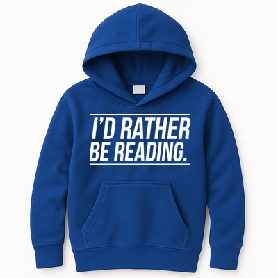 Id Rather Be Reading Cute Gift Librarians Teachers Kids Hoodie