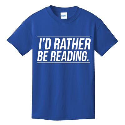 Id Rather Be Reading Cute Gift Librarians Teachers Kids T-Shirt