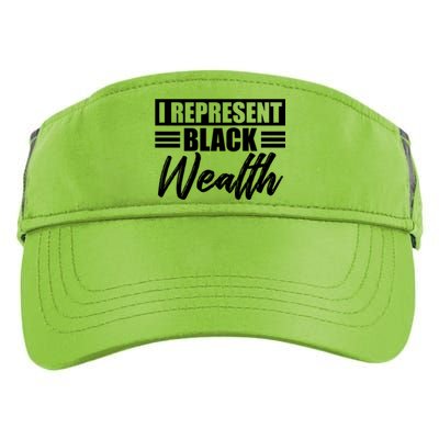 I Represent Black Wealth Black Wealth Matters Gift Adult Drive Performance Visor