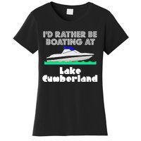 ID Rather Be Boating At Lake Cumberland Women's T-Shirt