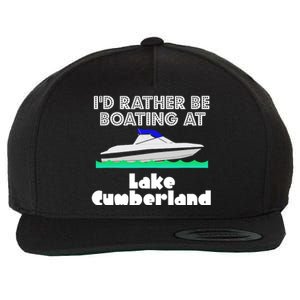 ID Rather Be Boating At Lake Cumberland Wool Snapback Cap