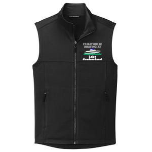 ID Rather Be Boating At Lake Cumberland Collective Smooth Fleece Vest