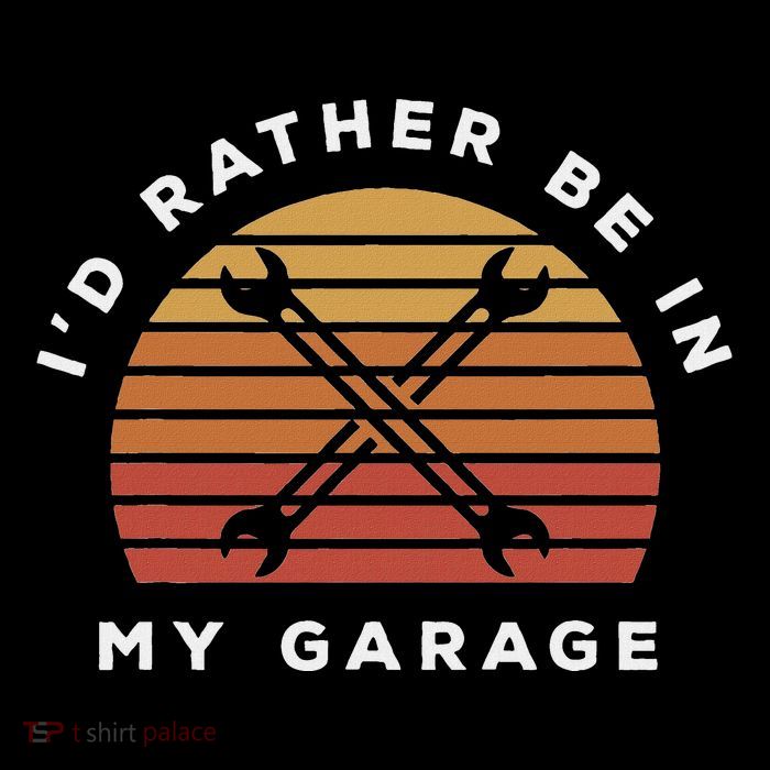 ID Rather Be In My Garage Button