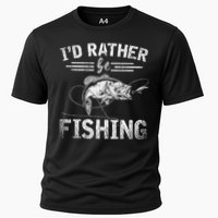 Id Rather Be Fishing Funny Fisherman Gift Hobby Fishing Cooling Performance Crew T-Shirt