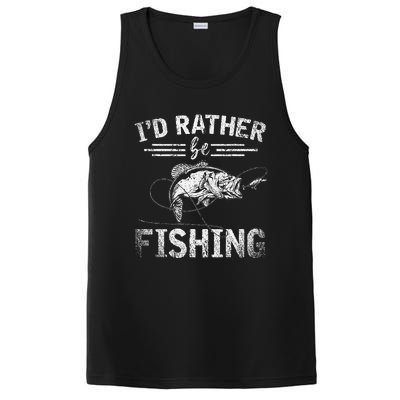 Id Rather Be Fishing Funny Fisherman Gift Hobby Fishing PosiCharge Competitor Tank