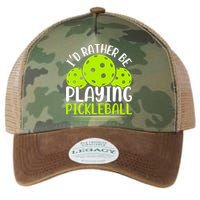I'd Rather Be Playing Pickleball Gift For Pickleball Team Legacy Tie Dye Trucker Hat