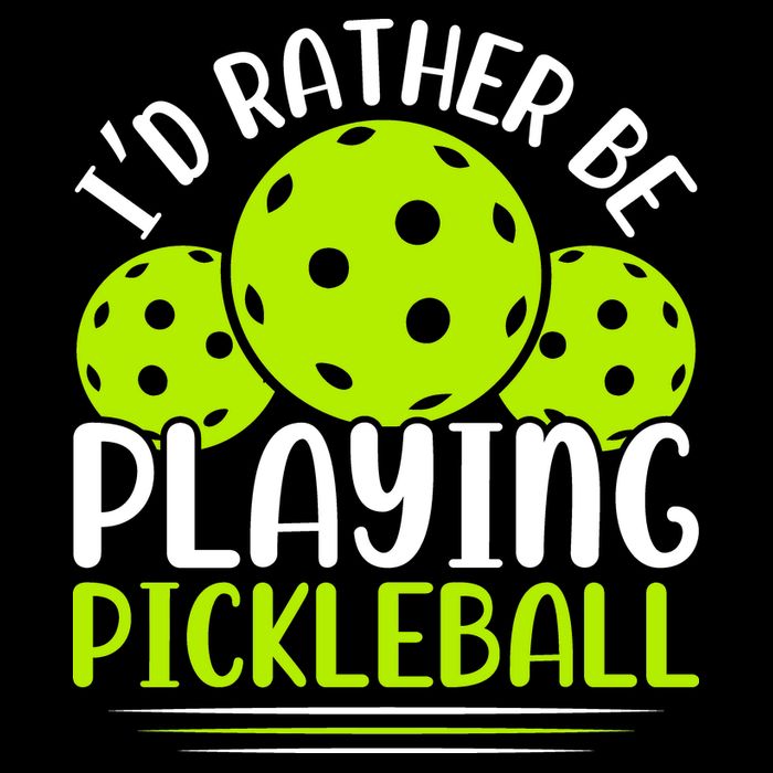 I'd Rather Be Playing Pickleball Gift For Pickleball Team Hoodie