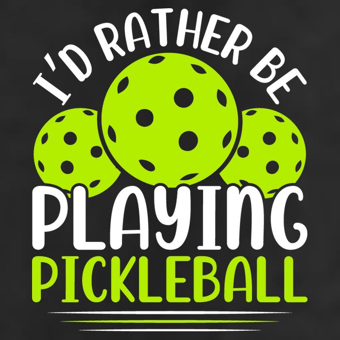 I'd Rather Be Playing Pickleball Gift For Pickleball Team Golf Towel