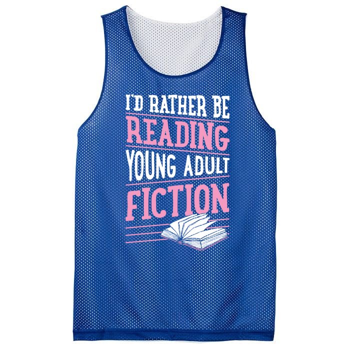 Id Rather Be Reading Young Adult Fiction Gift Mesh Reversible Basketball Jersey Tank