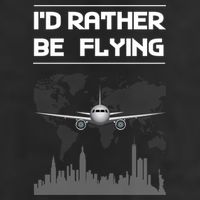 Id Rather Be Flying Funny Airplane Pilot Saying Gift Golf Towel