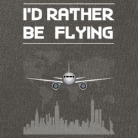 Id Rather Be Flying Funny Airplane Pilot Saying Gift Cotton Canvas Backpack