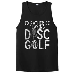 I`d Rather Be Playing Disc Golf I Frisbee Golf I Disc Golf PosiCharge Competitor Tank