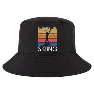 Id Rather Be Skiing Snow Winter Sport Skier Gift Cool Comfort Performance Bucket Hat