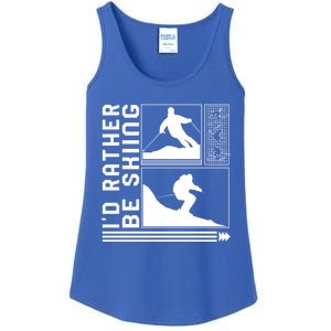 Id Rather Be Skiing Skiing Skier Winter Snowboard Snowboar Funny Gift Ladies Essential Tank