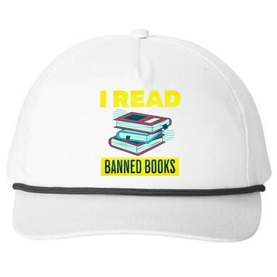 I Read Banned Books Politically Incorrect Anti Censorship Snapback Five-Panel Rope Hat