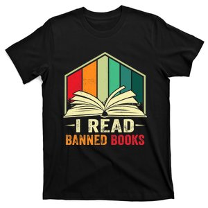 I Read Banned Books Week Librarian Freedom Reader Nerd T-Shirt