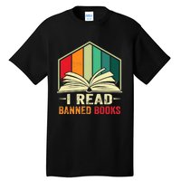 I Read Banned Books Week Librarian Freedom Reader Nerd Tall T-Shirt