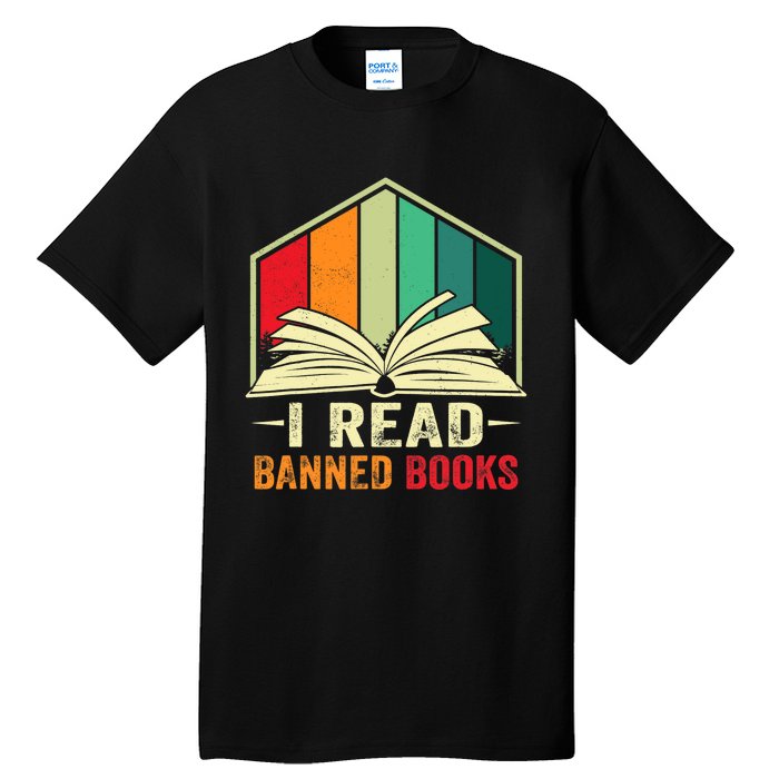 I Read Banned Books Week Librarian Freedom Reader Nerd Tall T-Shirt