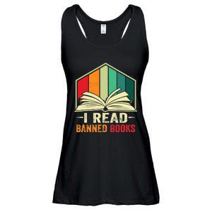 I Read Banned Books Week Librarian Freedom Reader Nerd Ladies Essential Flowy Tank