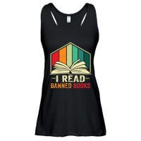 I Read Banned Books Week Librarian Freedom Reader Nerd Ladies Essential Flowy Tank