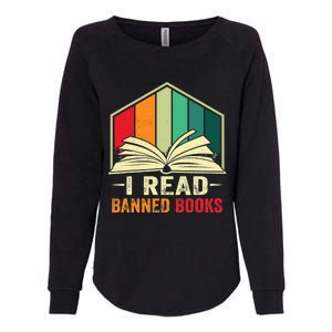 I Read Banned Books Week Librarian Freedom Reader Nerd Womens California Wash Sweatshirt