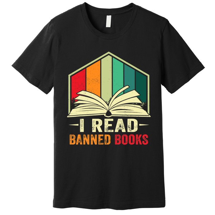 I Read Banned Books Week Librarian Freedom Reader Nerd Premium T-Shirt